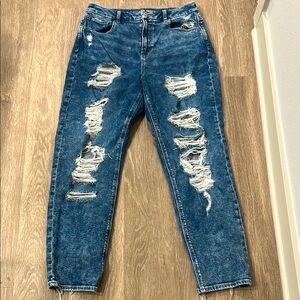 American Eagle Outfitters - Distressed Curvy Mom Jeans